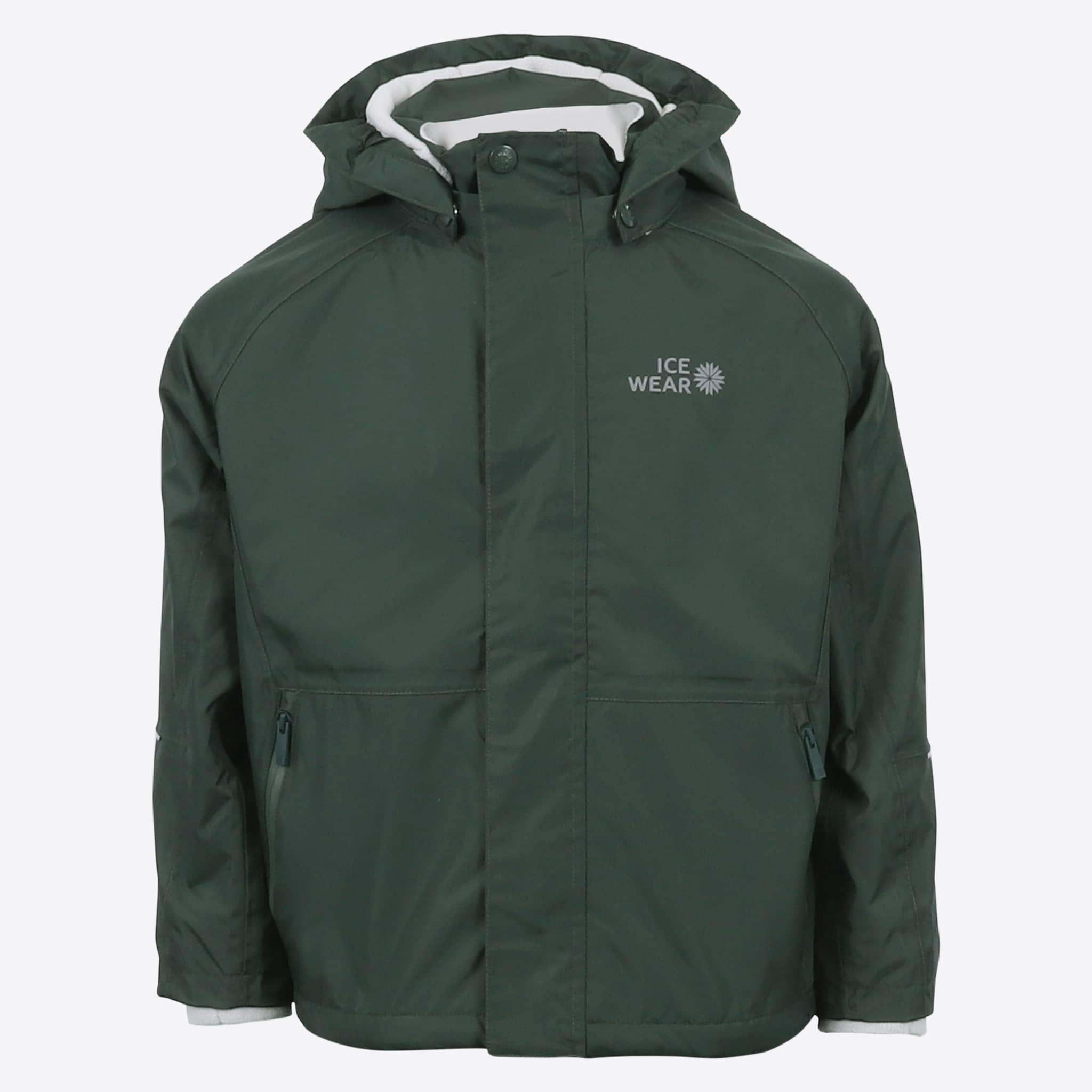 ELDUR flísfóðraður barna-regnjakki